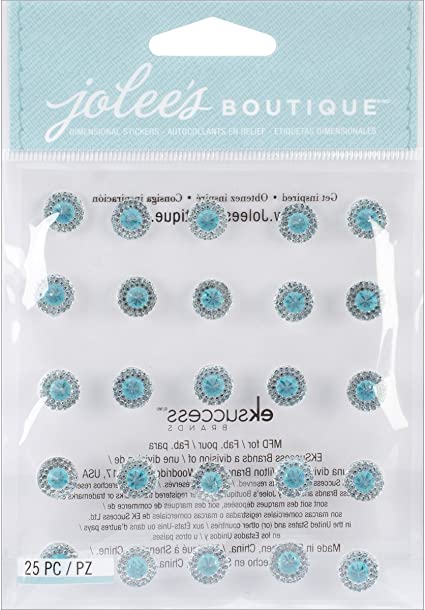 Jolee's Boutique Dual Tone Prizm Aquamarine Dimensional Stickers