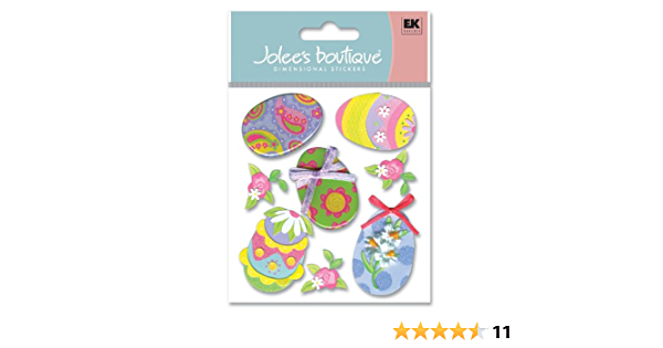 Jolee's Boutique Vintage Easter Eggs Dimensional Scrapbook Stickers