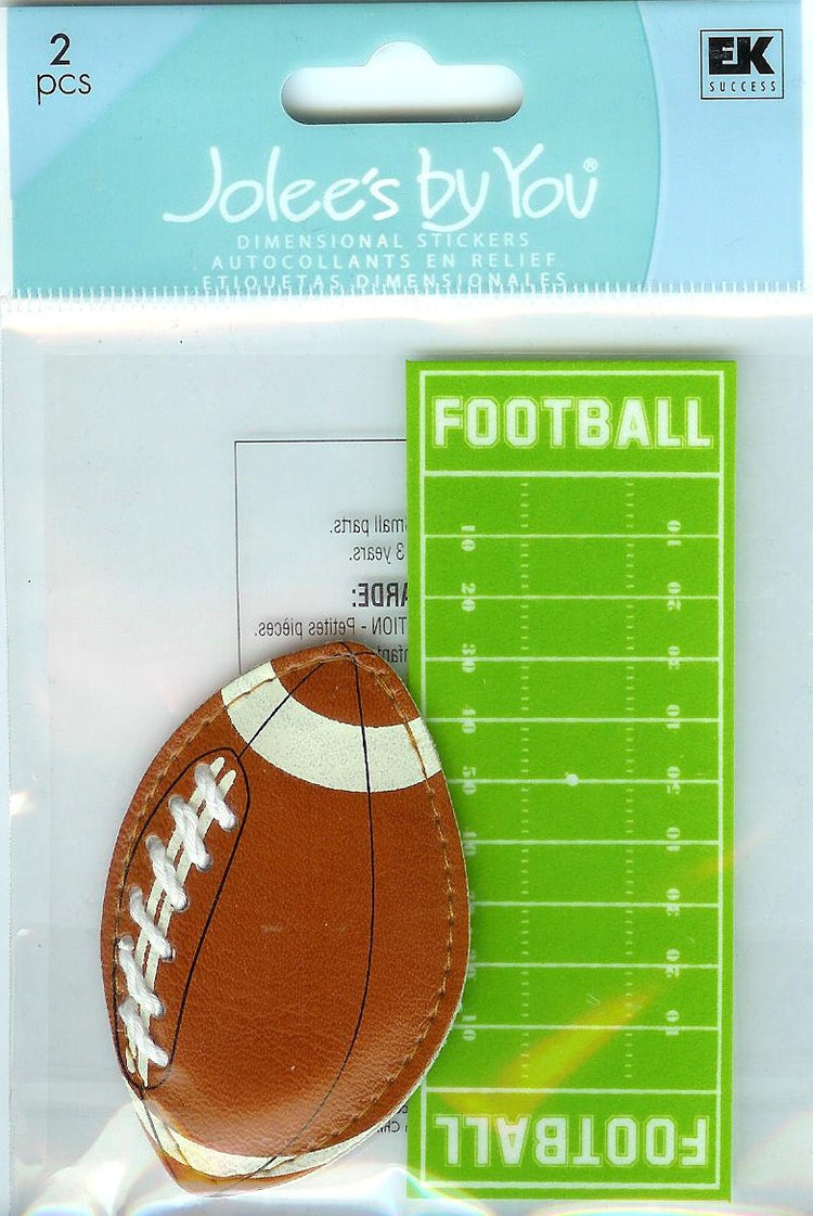 Jolee's Boutique Football And Field Dimensional Stickers