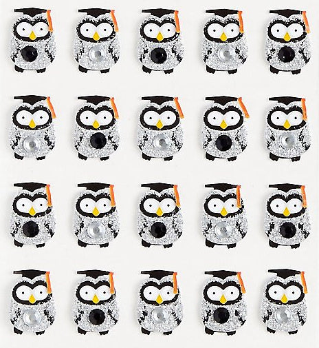 Jolee's Boutique Graduation Owl Repeats Dimensional Stickers