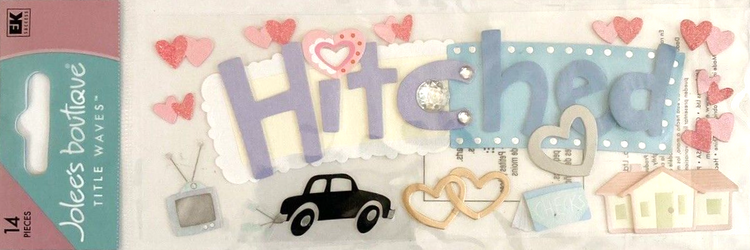 Jolee's Title Waves Hitched Dimensional Stickers