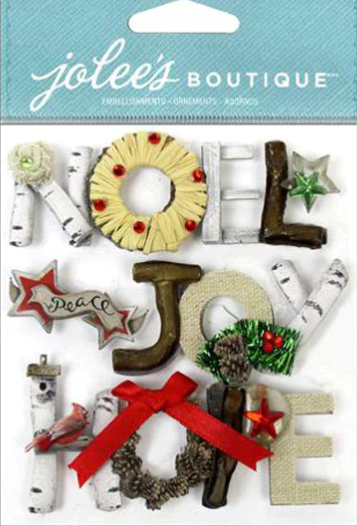 Jolee's Boutique Holiday Words Dimensional Stickers