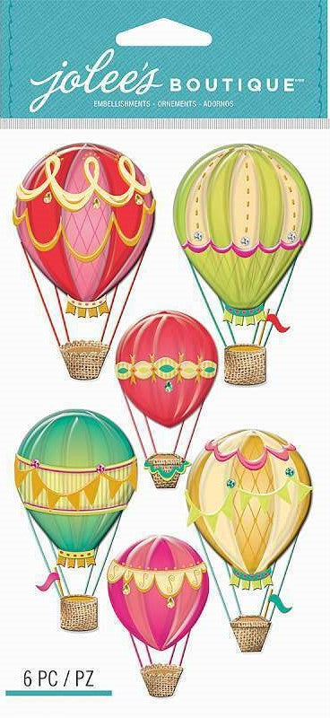 Jolee's Boutique Hot Air Balloons Dimensional Stickers