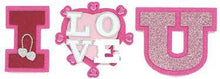 Jolee's Boutique I love U Dimensional Title Stickers