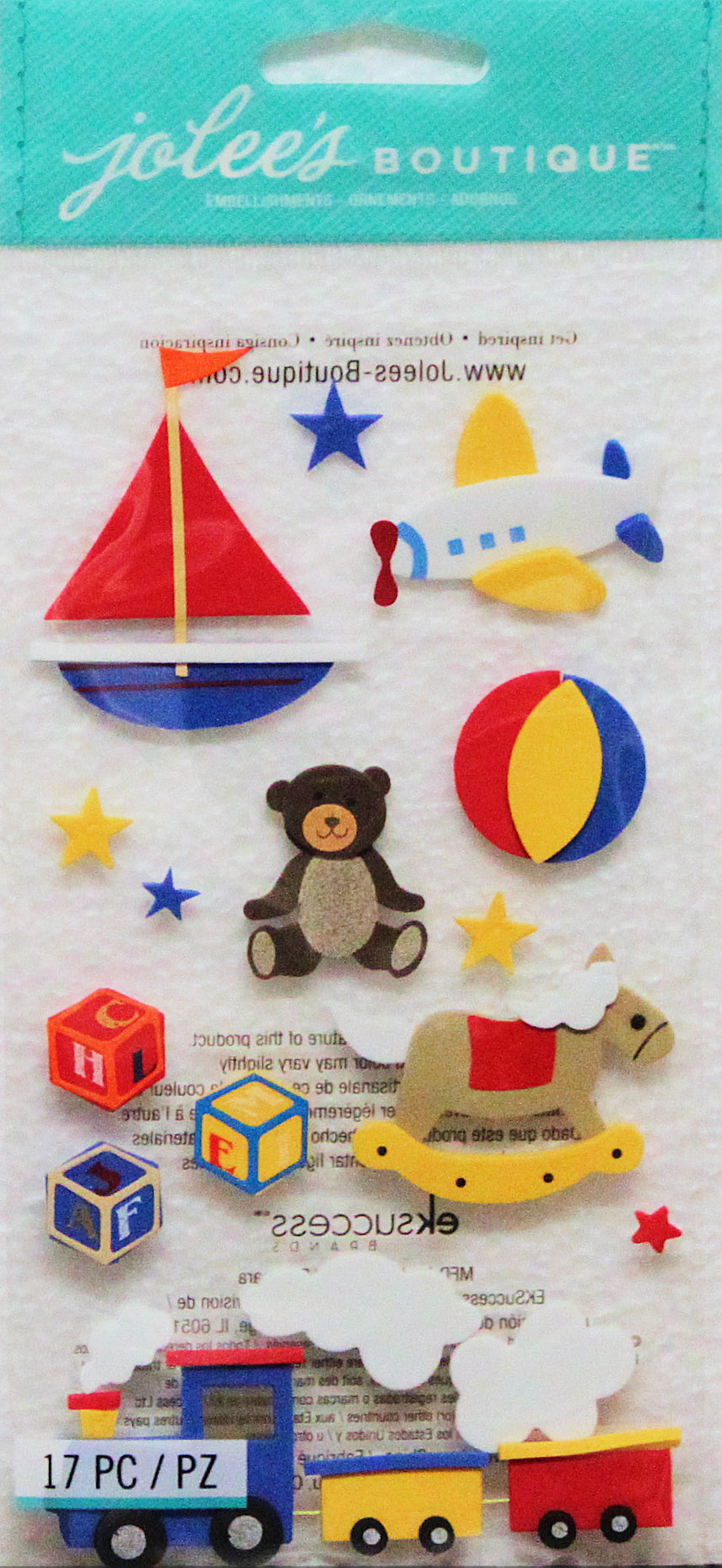 Jolee's Boutique Baby Toys Dimensional Scrapbook Stickers