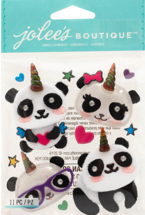 Jolee's Boutique Pandacorn Dimensional Stickers