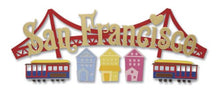 Jolee's Boutique San Francisco Title Dimensional Sticker