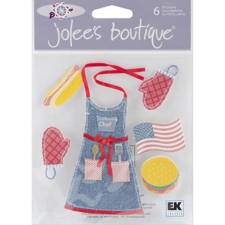 Jolee's Boutique Spring Seasonal Barbeque Vintage Dimensional Stickers