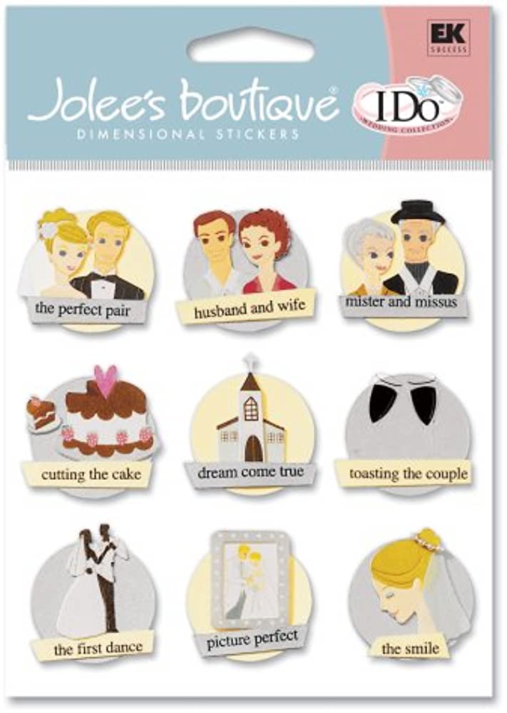 Jolee's Boutique Token Perfect Pair Dimensional Stickers