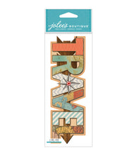 Jolee's Boutique Travel Title Wave Dimensional Stickers