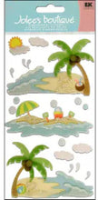Jolee's Boutique Vellum Waves And Sand Dimensional Stickers