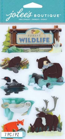 Jolee's Boutique Canadian Wildlife Dimensional Stickers