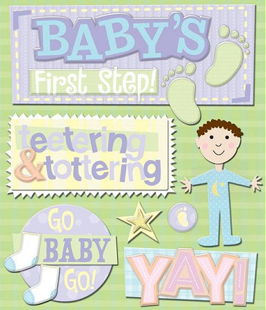 K & Company Life's Little Occasions First Step Dimensional Stickers Medley