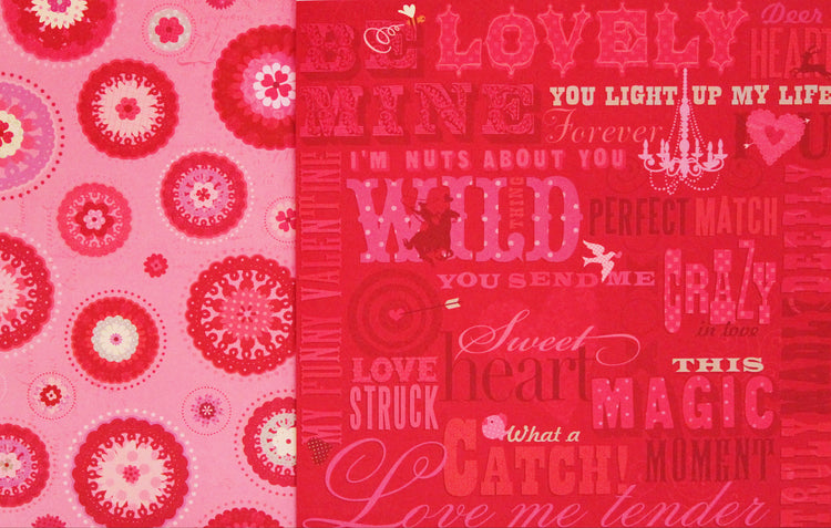 K & Company 12 x 12 Valentine Double-Sided Light Cardstock Paper#6