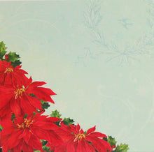 K & Company 12 x 12 Light Cardstock Christmas Flowers Scrapbook Paper