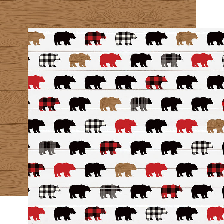 Echo Park Little Lumberjack Exploring 12x12 Double-Sided Light Cardstock Paper