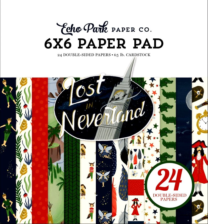 Echo Park Lost In Neverland 6 x 6 Scrapbook Paper Pad