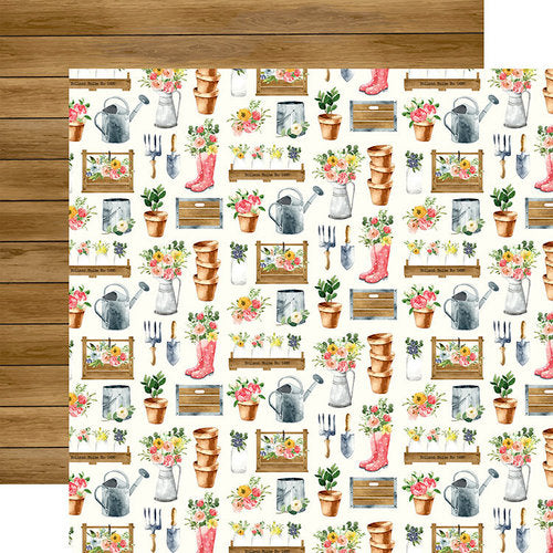 Carta Bella Spring Market Planters 12 x 12 Double-Sided Scrapbook Paper