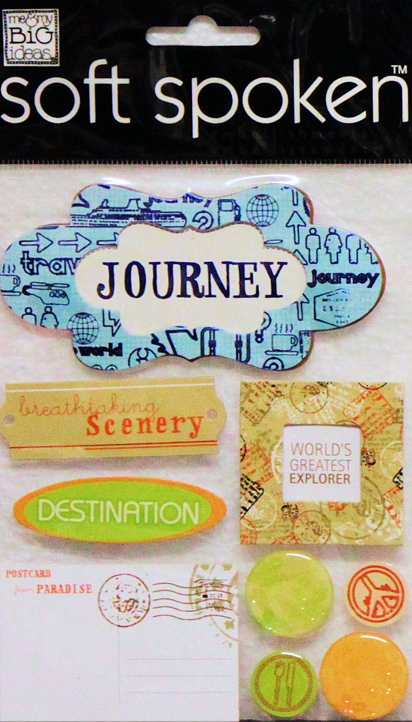 Me & My Big Ideas Journey Dimensional Stickers