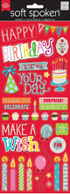 Me & My Big Ideas Large Happy Birthday Dimensional Stickers