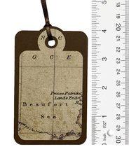 T & H Creations Handmade Layered Travel Map Dimensional Tag