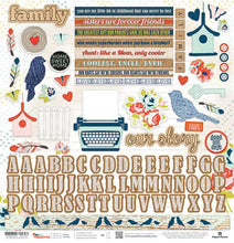 Paper House One Big Happy Family 12" x 12" Cardstock Element Stickers