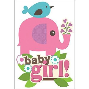 Paper House Baby Girl Scenes 3-D Stickers