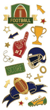 Paper House Faux Enamels Football Stickers