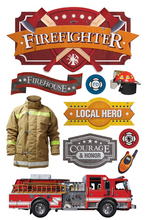 Paper House Firefighter Dimensional Sticker