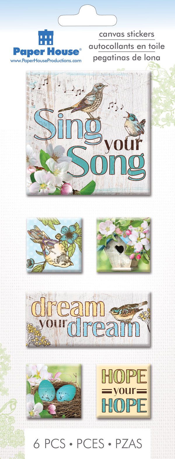 Paper House 3D Dimensional Canvas Sing Your Song Stickers