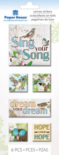Paper House 3D Dimensional Canvas Sing Your Song Stickers