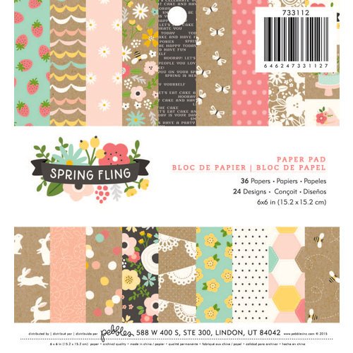 Pebbles Spring Fling 6 x 6 Paper Pad