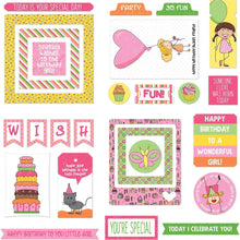 Photoplay Birthday Wishes Girl Die-Cut Ephemera