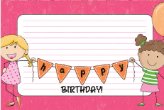 Photoplay Birthday Wishes 4 x 6 Journal Die-Cut-Happy Birthday Banner