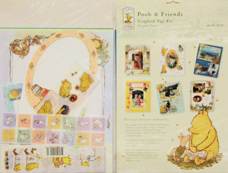 Michel & Company Pooh & Friends Scrapbook Page Kit
