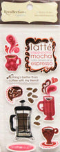 Recollections Coffee Time Dimensional Stickers