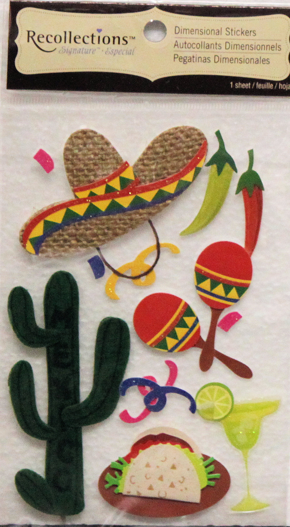 Recollections Mexico Dimensional Sticker