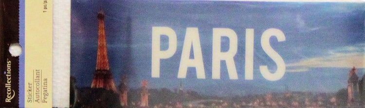 Recollections Paris 3-D Moving Effects Title Sticker