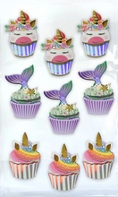 Recollections Unicorn Cupcake Dimensional Stickers