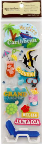 Recollections Western Caribbean Dimensional Sticker