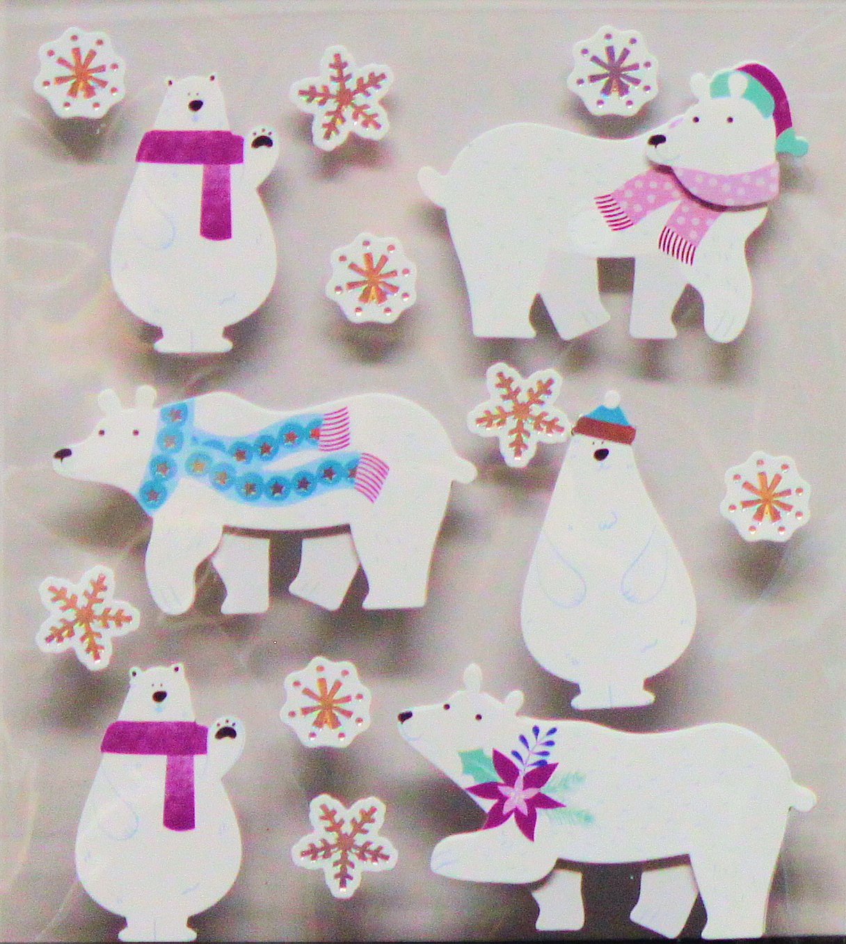 Recollections Polar Bears Dimensional Stickers