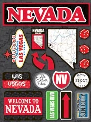 Reminisce Nevada Jet Setters Dimensional Stickers