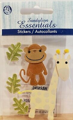 Sandy Lion Essentials Zoo Animals Dimensional Sticker