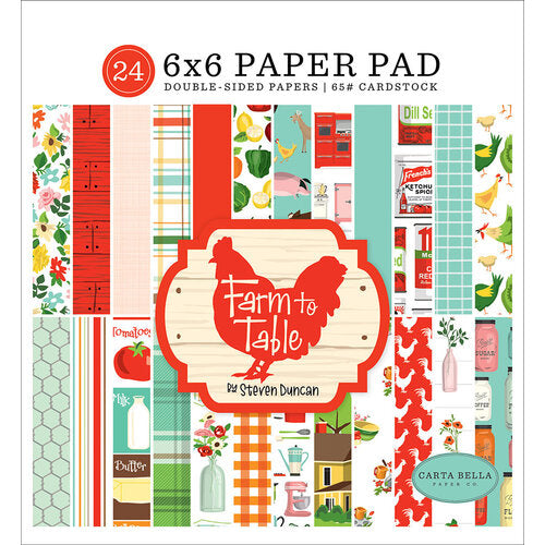 Carta Bella Farm To Table 6 x 6 Scrapbook Paper Pad