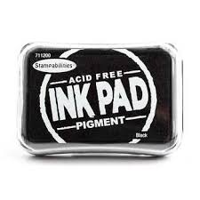 Stampabilities Christmas Black Pigment Ink Pad