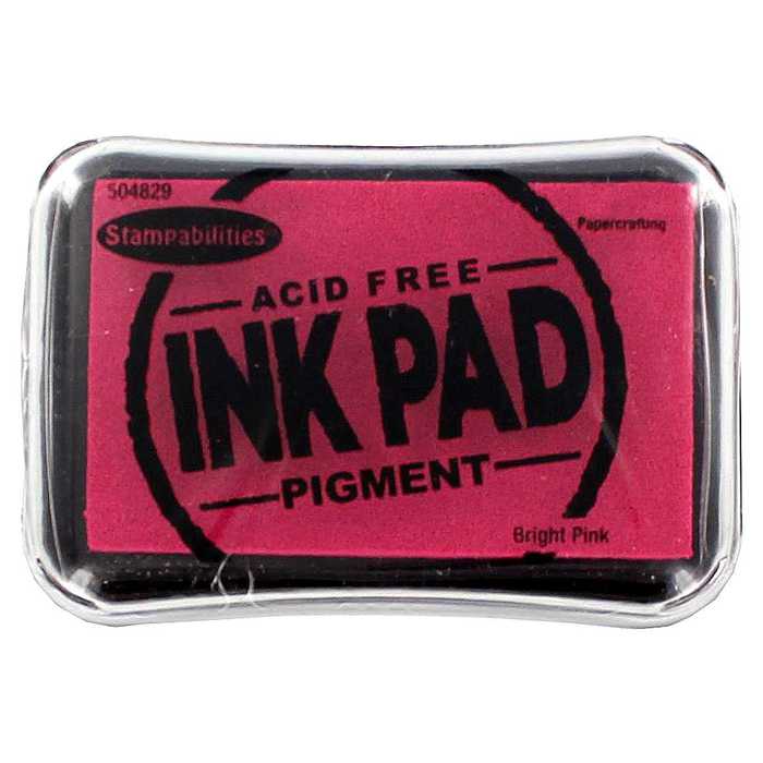 Stampabilities Christmas Bright Pink Pigment Ink Pad