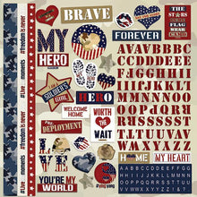Paper House  Brave 12" x 12" Cardstock Stickers Sheet