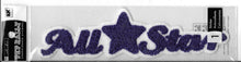 Sticko Blue All-Star Word Embroidered Dimensional Sticker