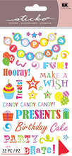 Sticko Birthday Phrases Stickers