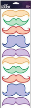 Sticko Colorful Mustaches Stickers